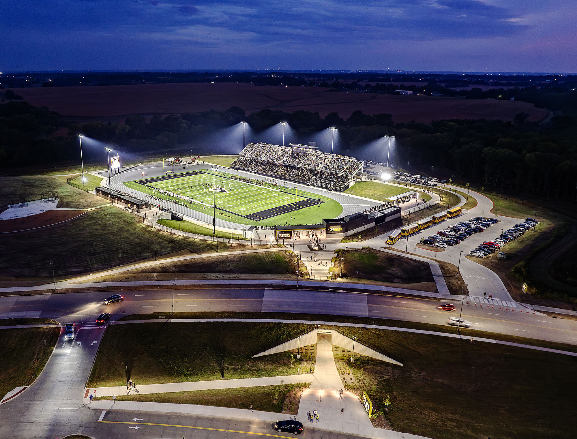 Southeast Polk Community School District Celebrates Opening of New Football  Stadium